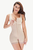 Scoop neck lace trim shaper with zipper detail
